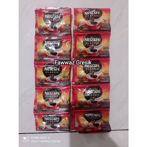 NESCAFE CLASSIC 2gr KOPI (ISI 10 PCS) DALGONA / Sachet 2 Gram