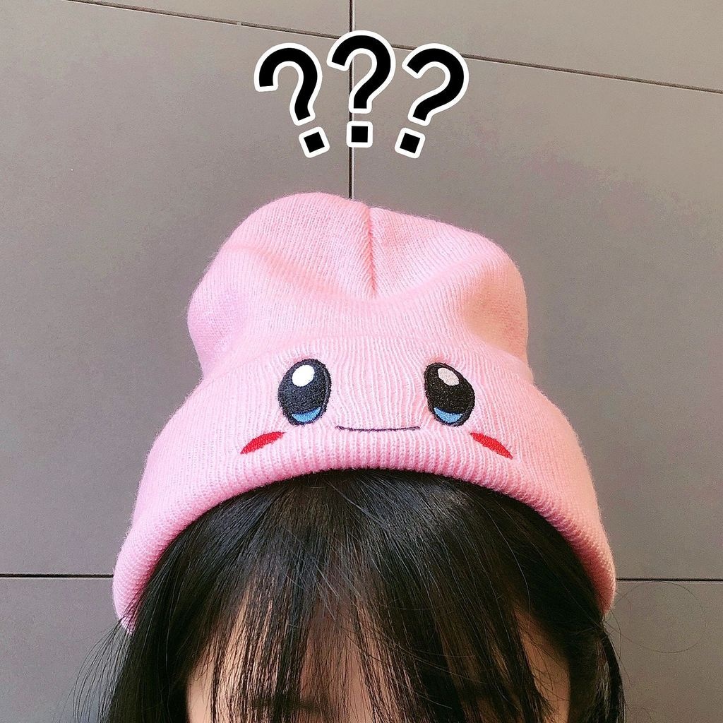 Topi Rajut Bahan Wol Warna Pink Gaya Korea