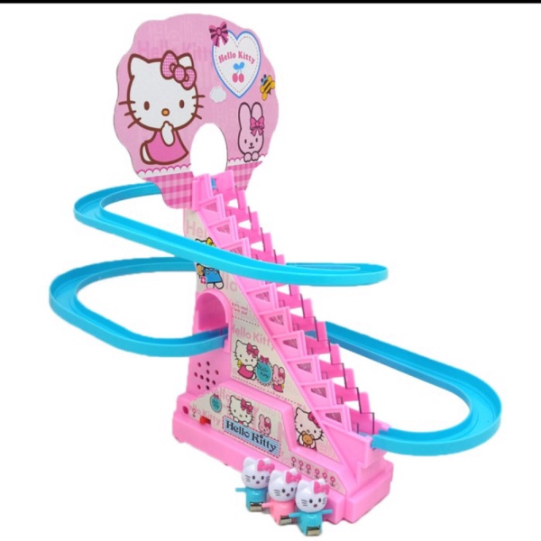 

Promo Jolly Track Penguin Mainan Anak Balap Naik Tangga dan Seluncur - Hello Kitty Diskon