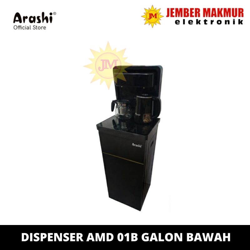 Arashi Multifunction Dispenser AMD 01B / Hot &amp; Warm / Galon Bawah