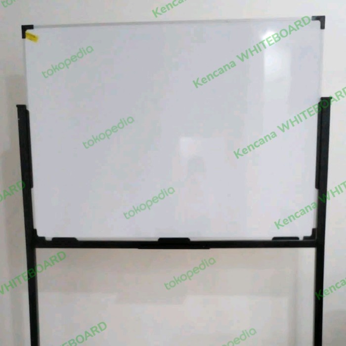 

White Board / Papan Tulis Standing 90 120 Cm .Non Magnetik [Populer]