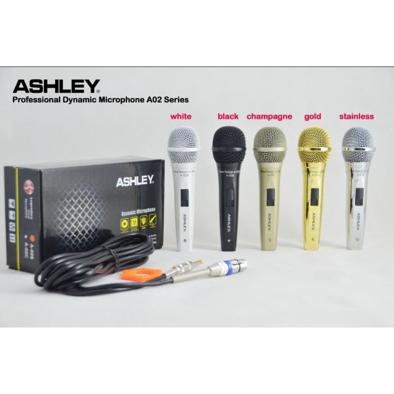 Jual Mic Vocal Kabel ProfessionalASHLEY A02 ORIGINAL Shopee Indonesia