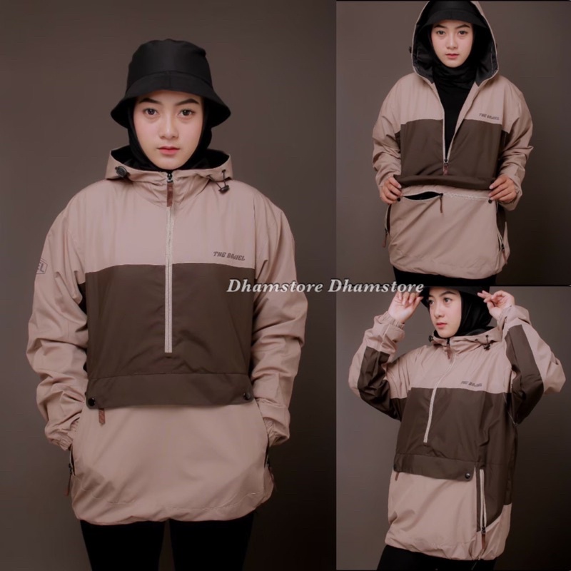 The Bojiel Daily - Moca Brown Jaket Cougle Jaket Parasut Jaket Pria Jaket Outdoor