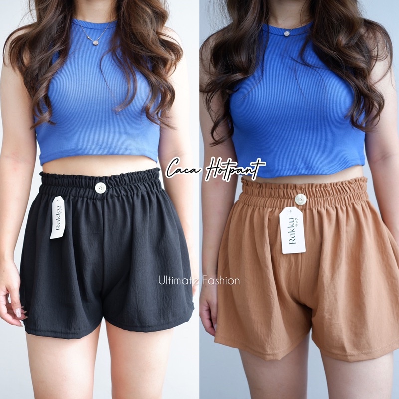 Image of Caca Hot Pant - Short Pants Crinkle - Hotpant Celana Pendek Wanita #0