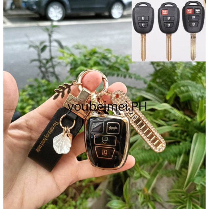 1 Pc / Case Kunci Mobil Bahan TPU Untuk Toyota yaris 2017 / Vios / Ativ / yaris Ativ Toyota Camry Corolla RAV4 Vios Prius Cland 20 2016 / 212 2017 / 3