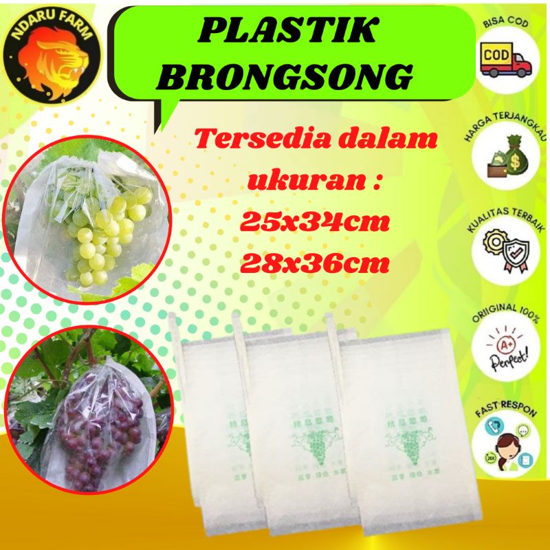 Plastik Brongsong Pembungkus Buah Anggur Klengkeng NDARUFRAM