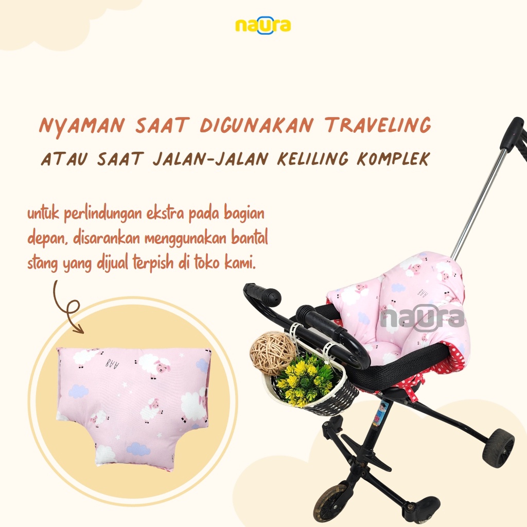 Alas Tidur Bayi Alas Stroller Micro Trike Pad Alas Kereta Dorong Roda Tiga