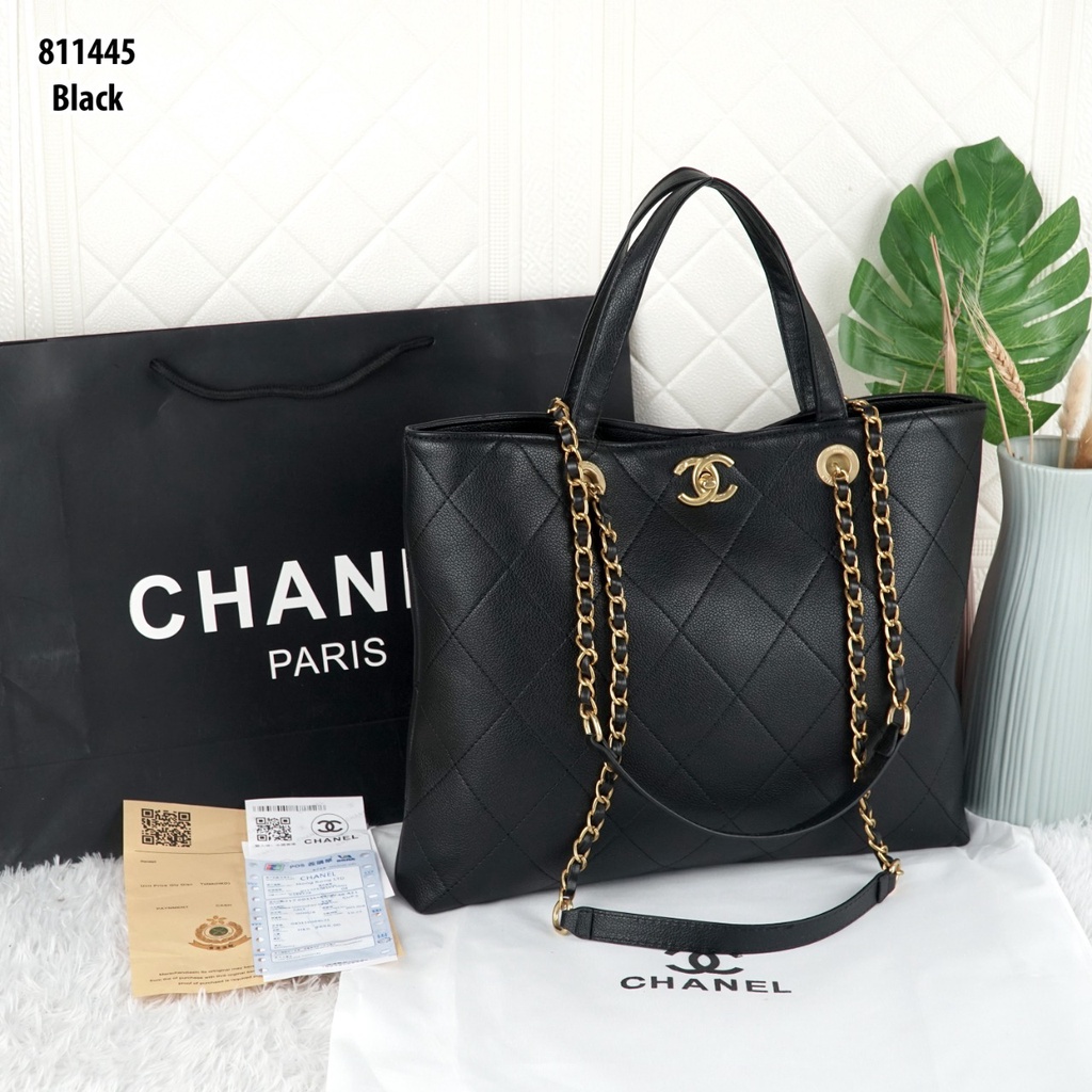 Ch Calfskin Stitched Tote 811445