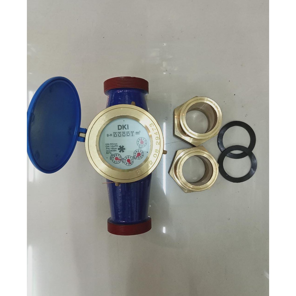 Water Meter Brass 2&quot; Drat Merk DKI