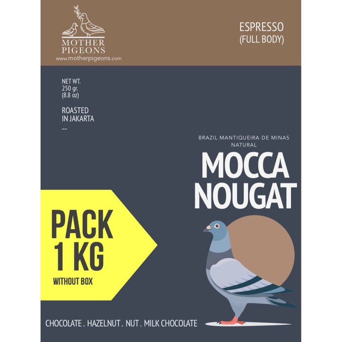 

BAYAR DITEMPAT MOCCA NOUGAT (Brazil Mantiquieira de Minas Natural) 1 Kg PACK! /KOPI RUBE/KOPI