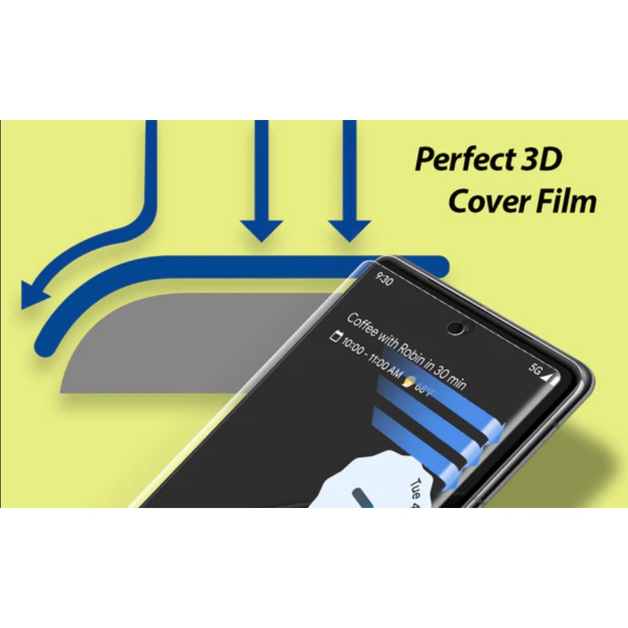 Whitestone dome UV Gen hard coated film screen protector Pixel 7 Pro