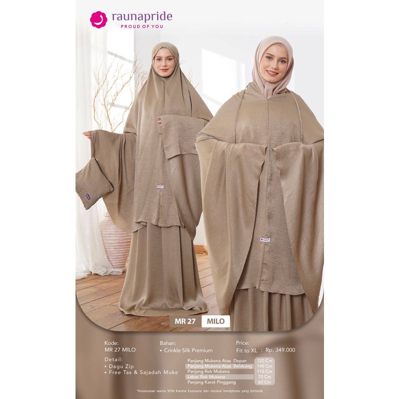 Rauna Mukena Polos / MR - 27 / Fashion Muslim