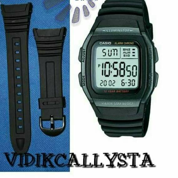 TALI JAM CASIO W96H / STRAP CASIO W-96 W-96H W 96 H BUCKLE PLASTIK
