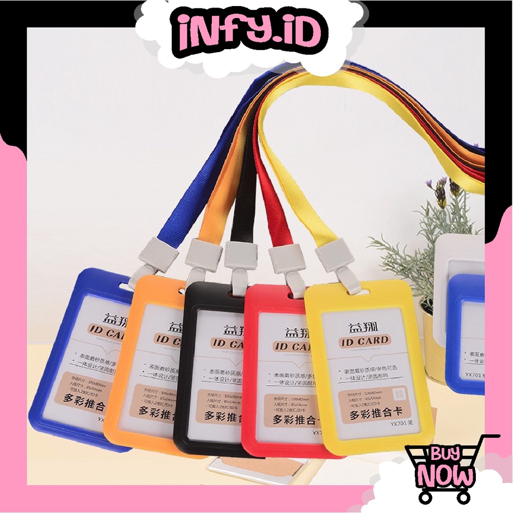 

INFY - Name Tag ID Card Holder Gantungan Kartu Nama Atau Panitia R814