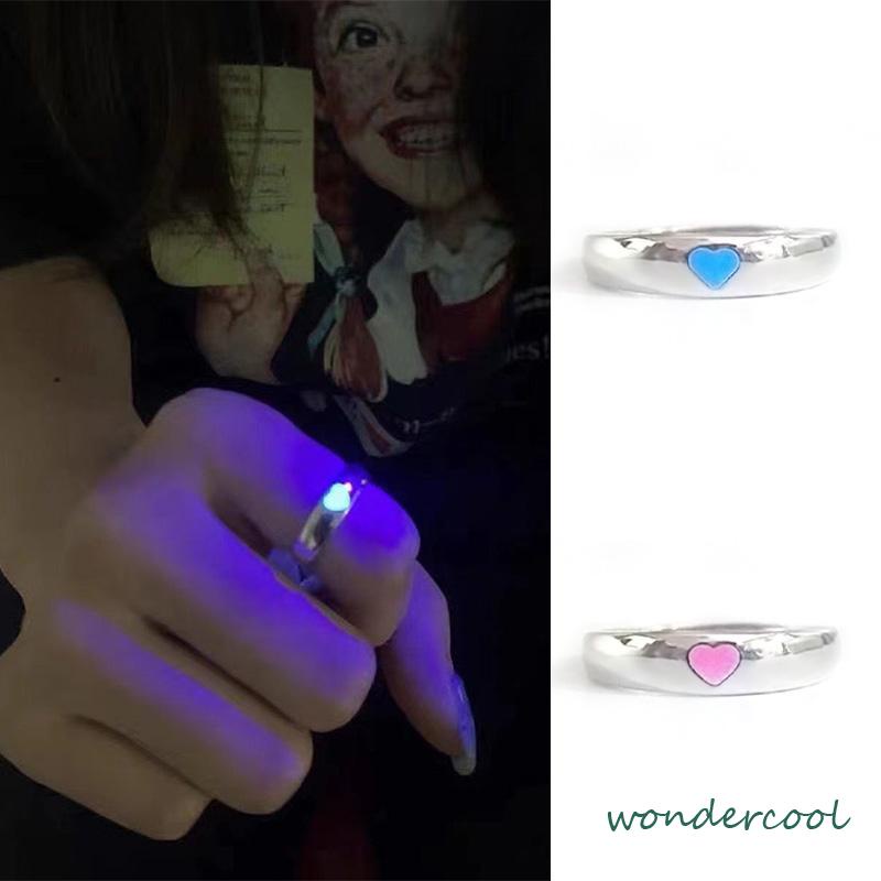 Cincin Cinta Luminous Retro Vintage Korea Gaya Untuk Wanita-Won