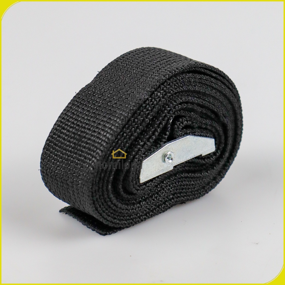 Tali Strap Pengikat Barang Tie Down Cargo Belt Rope 2 Meter x 2.5 cm XhaoR XR2 Black