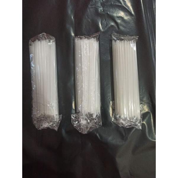 Sedotan Air Aqua Gelas Cup Bening Runcing Lancip Kecil Mini Pendek AMDK
