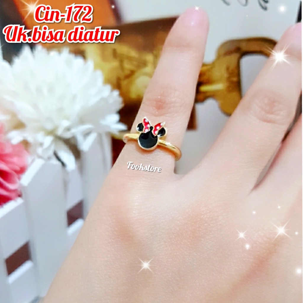 TERBARU CINCIN ANAK WARNA SILVER XUPING MOTIF KARTUN