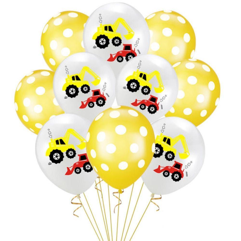 Solighter 20 Pcs Balon Latex Tiup Hadiah Anak Laki-Laki Baru Dekorasi Pesta Tema Konstruksi