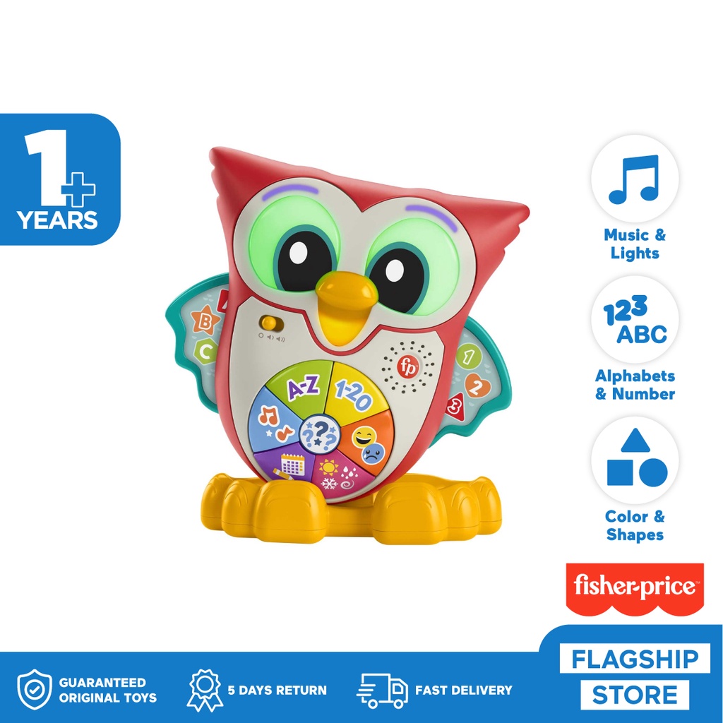 Fisher Price Linkimals Interactive Light-up Owl - Mainan Edukasi Anak Balita