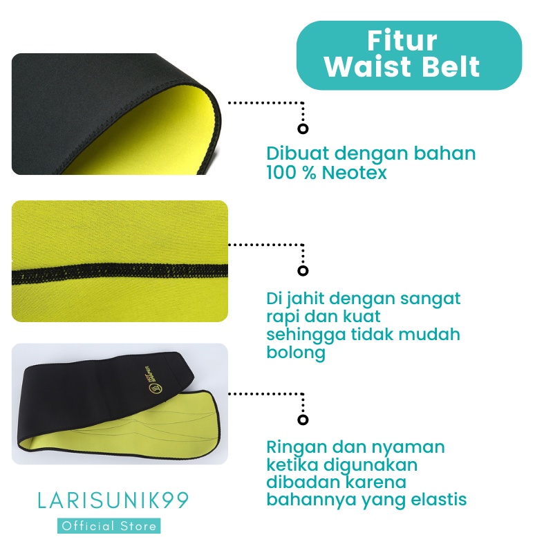 Korset Perut Buncit Sabuk Pelangsing Waist Man Belt Unisex Bahan Neoprene