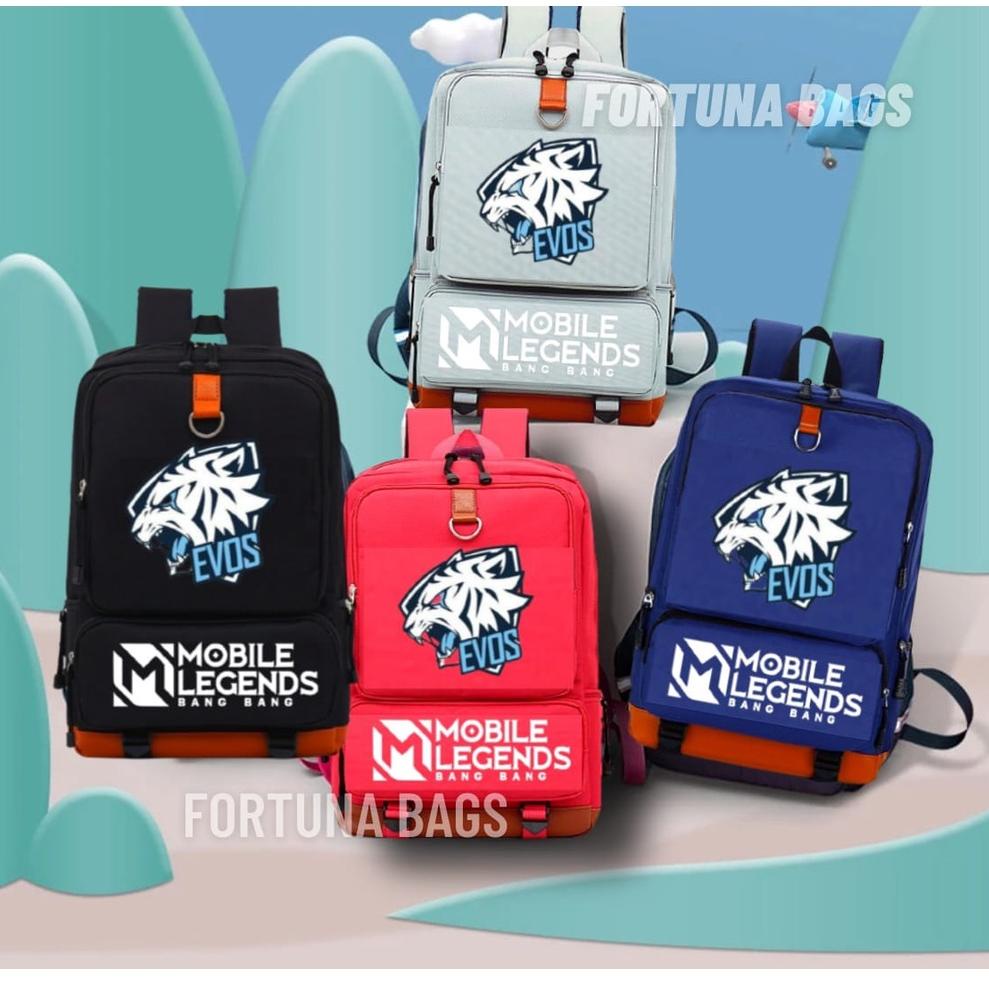 SERBA MURAH Tas Ransel Anak Sekolah MOBILE LEGENDS EVOS RRQ Kekinian Anak2 SD TK PAUD Laki2 GAMING E