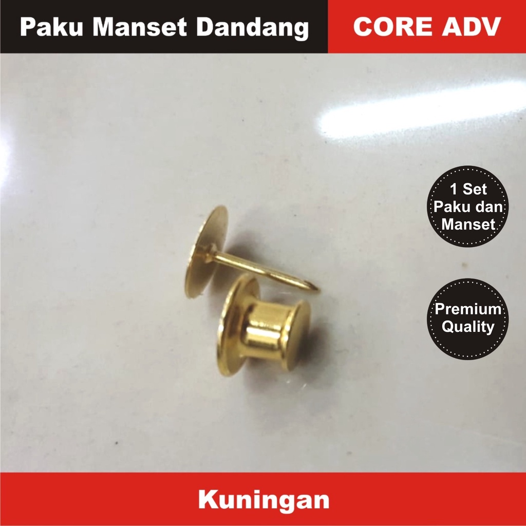 

1 Set Paku dan Manset Dandang Name Tag