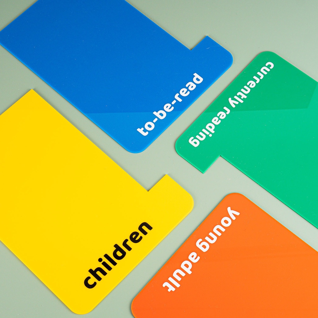 

Book Divider - Pemisah Rak Buku - Book Organizer