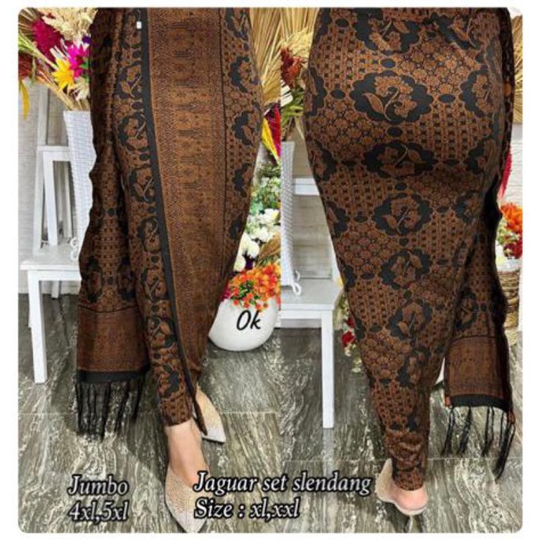 Kamen jadi jaguar set selendang // rok songket bali