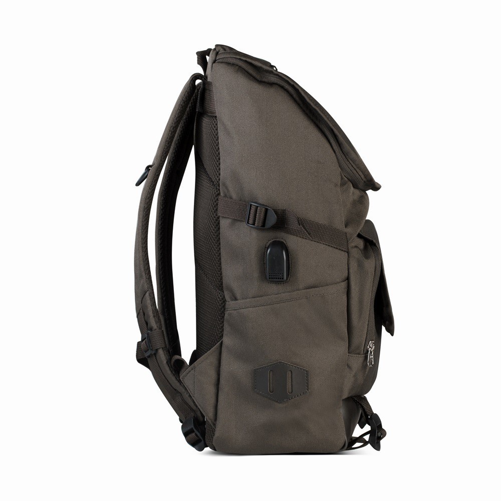 GALARDO BROWN ORIGINAL x ATVA ATVA Tas Ransel Casual Coklat Pria Daily Backpack Kuliah Kampus Kerja Kantor Sekolah SMA SMK Remaja Dewasa Tas Punggung Laptop Ukuran Besar 14 15 16 Inch Bagpack Distro USB Charger Premium Outdoor Travel Traveling Bag Branded