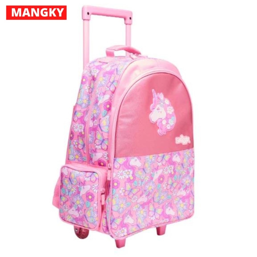 Smiggle Hey Light Up Trolley Backpack - Tas Trolley Anak Original
