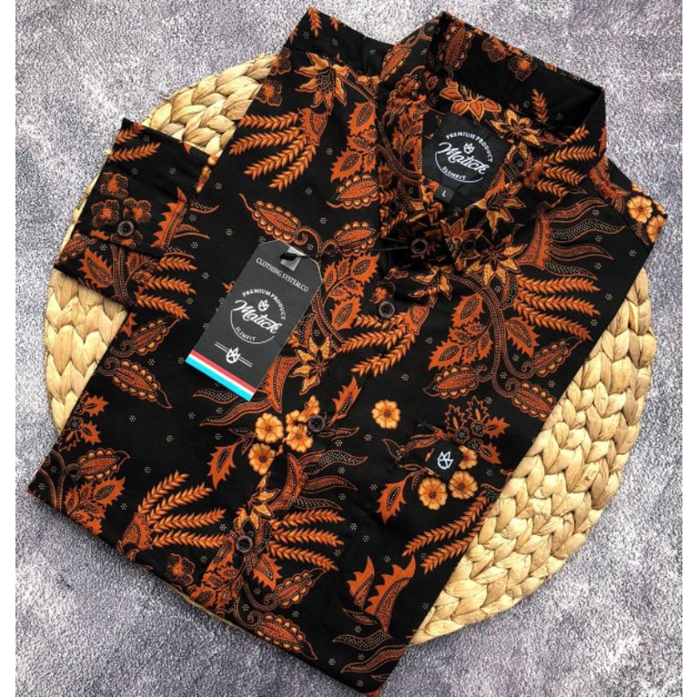 Kemeja Pria Batik Matick Lengan Panjang