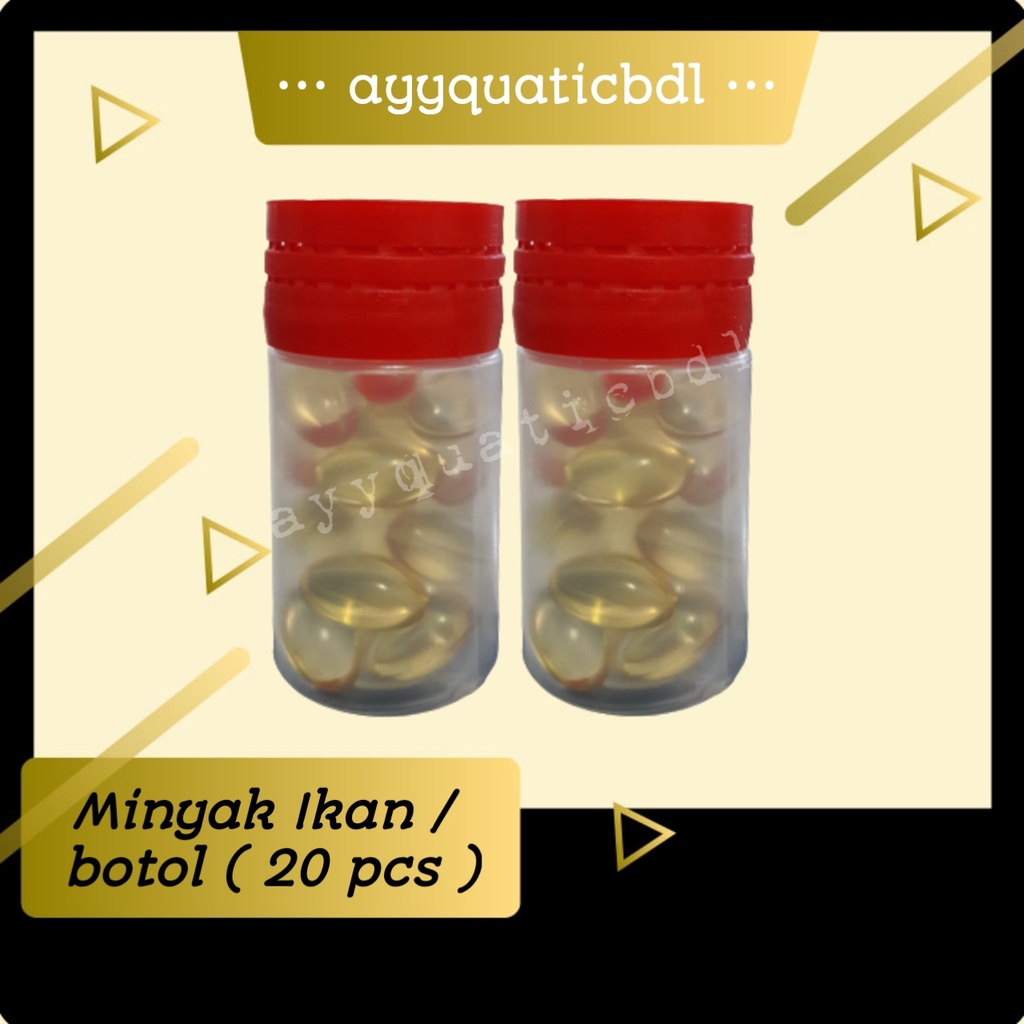 Minyak Ikan Fish Oil Vitamin Omega Bulu Kucing Anjing Hamster