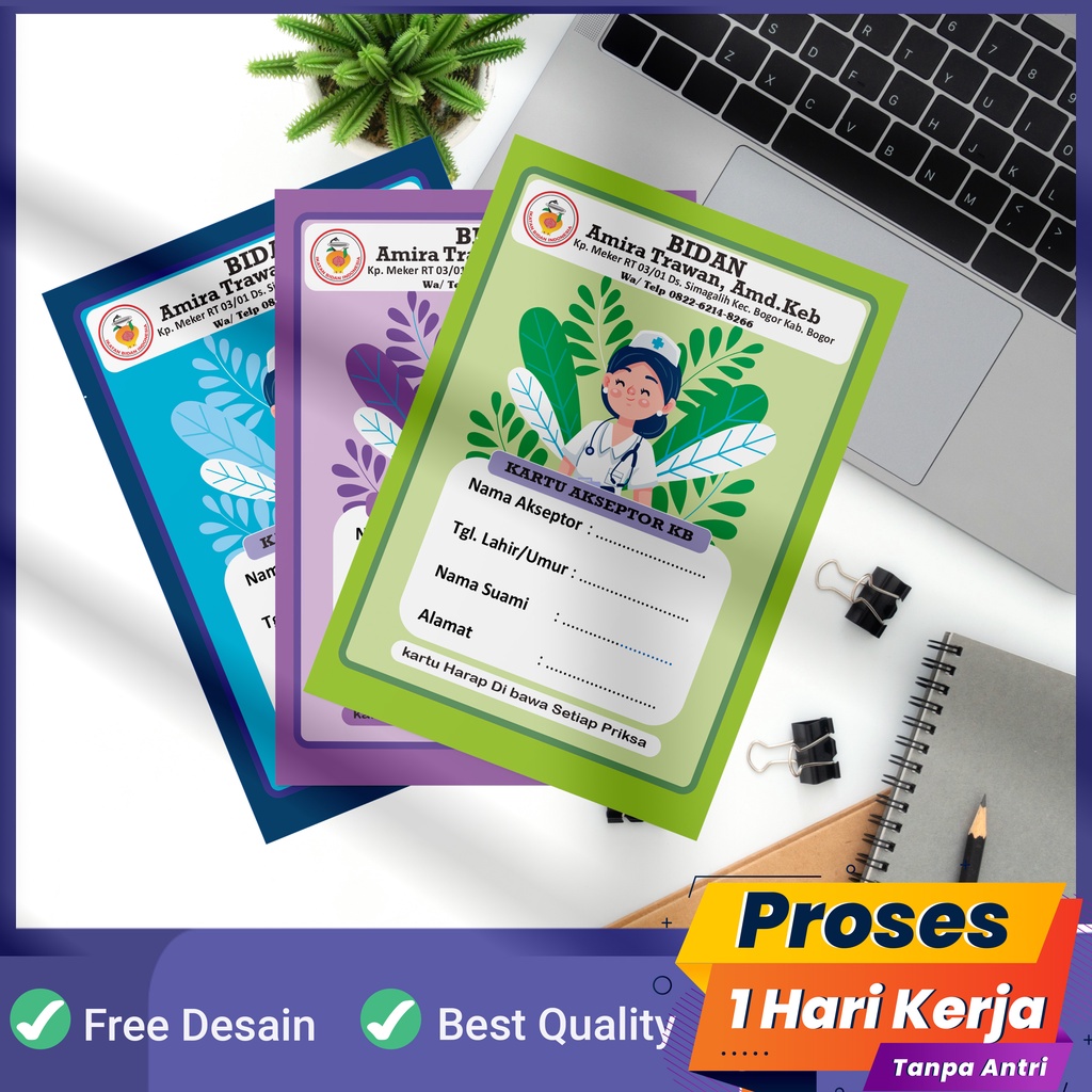 

Kartu Akseptor KB Jadwal Suntik KB Bidan Bisa Custom Lipat 2