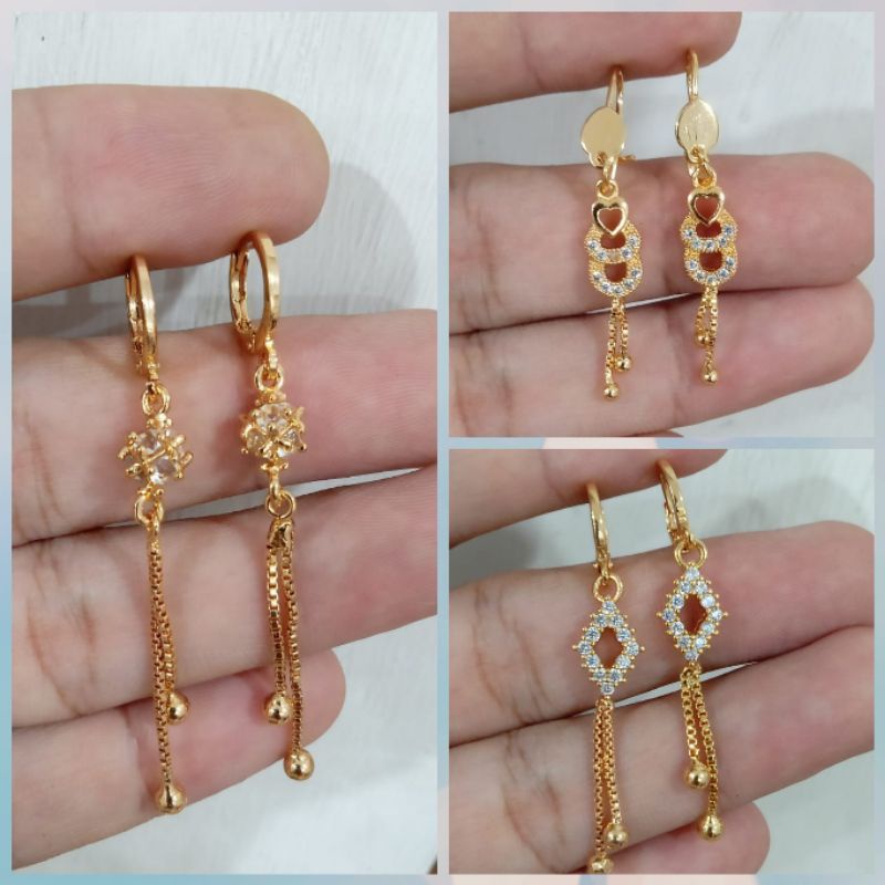 anting Jurai xuping berlapis emas