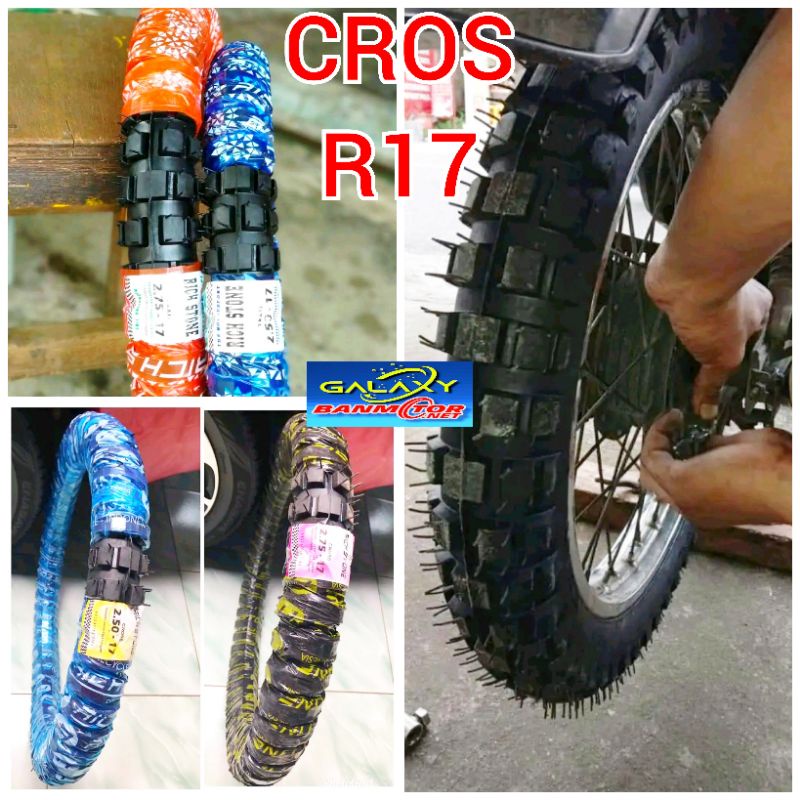 PILIH SALAH SATU UKURAN BAN MONTOR RICHSTONE CROS 250-17 ATAU 275-17 BAN LUAR RING 17 Ban Montor Tra