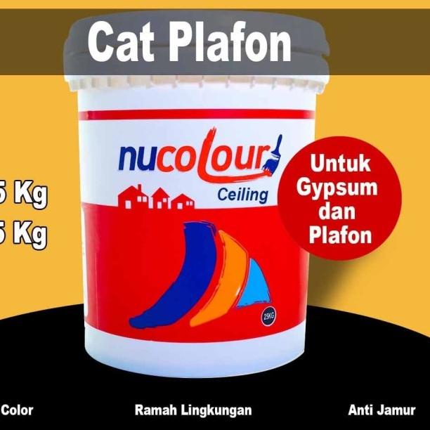 Cat Plafon Nucolour ceiling 5 kg - cat gipsum putih