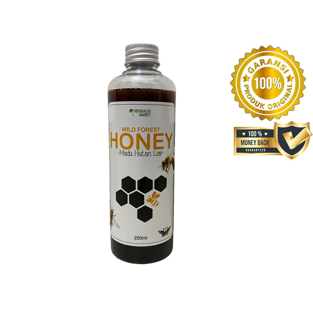 

Madu Hutan 250ml or 350 gr Natural Raw Wild Forest Honey Asli 100%