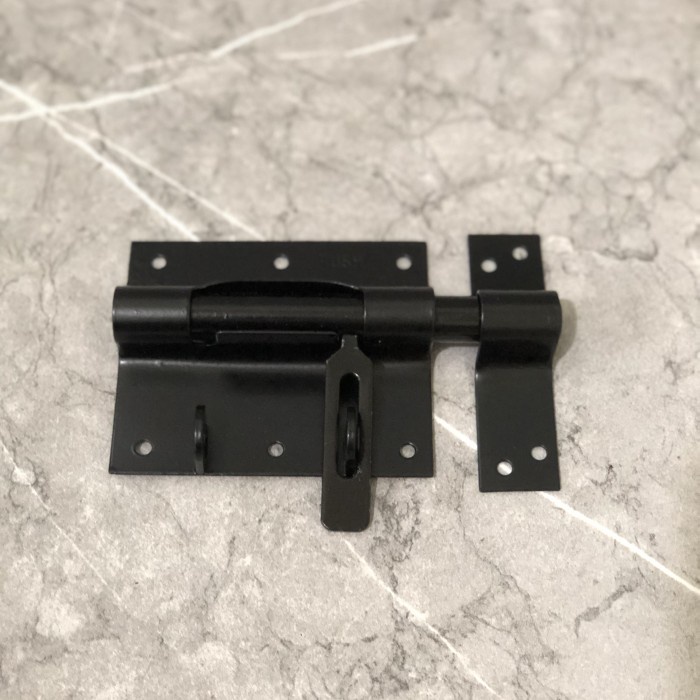 Grendel Pintu Rush Euro 4" 4 Inch Hitam Gembok Pintu Rumah