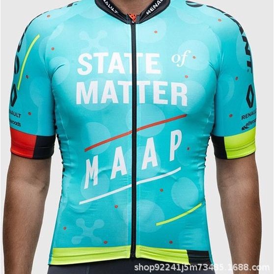 Baju Jersey Cycling Sepeda Import Premium MAAP Motif Unique II - Kuning, XL