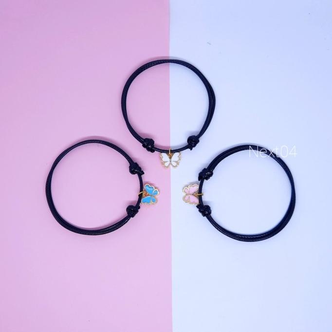Gelang Couple Pasangan Bestie 3 Orang Persahabatan Cewek Tali Korea