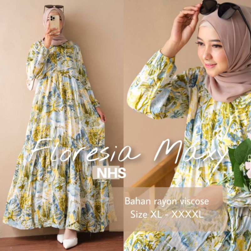 FLORESIA DRESS GAMIS XL XXL XXXL XXXXL JUMBO