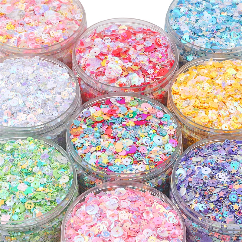 20g 3-10mm Payet Bentuk Campur Untuk Dekorasi nail art / Scrapbook DIY