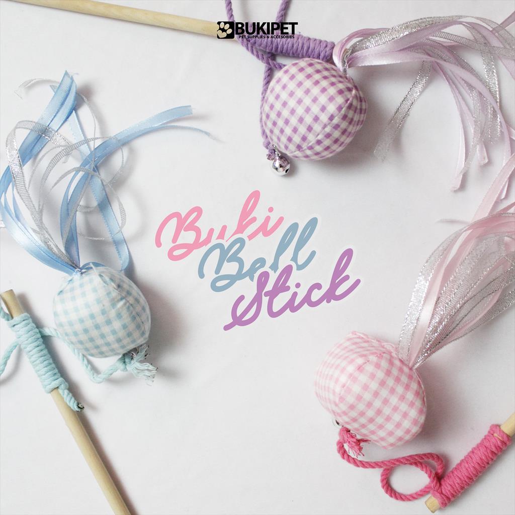 Mainan Kucing Tongkat Kucing &quot;BELL STICK&quot; Mainan Interaktif Kucing - BUKITOYS BELL STICK For Pet Play