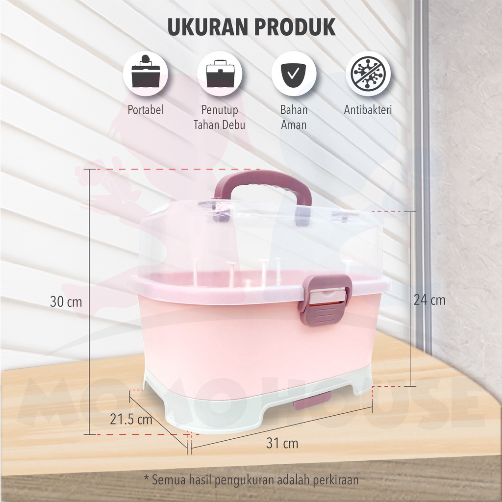 MOMO HOUSE Rak Pengering Botol Susu Bayi Pengering Botol Susu Bayi Drying Rack Drying Rack Botol Susu