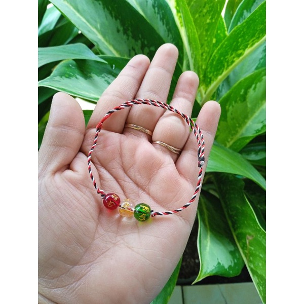 [COD] GELANG TRIDATU TIGA KRISTAL MANTRA TIBET ASLI BALI