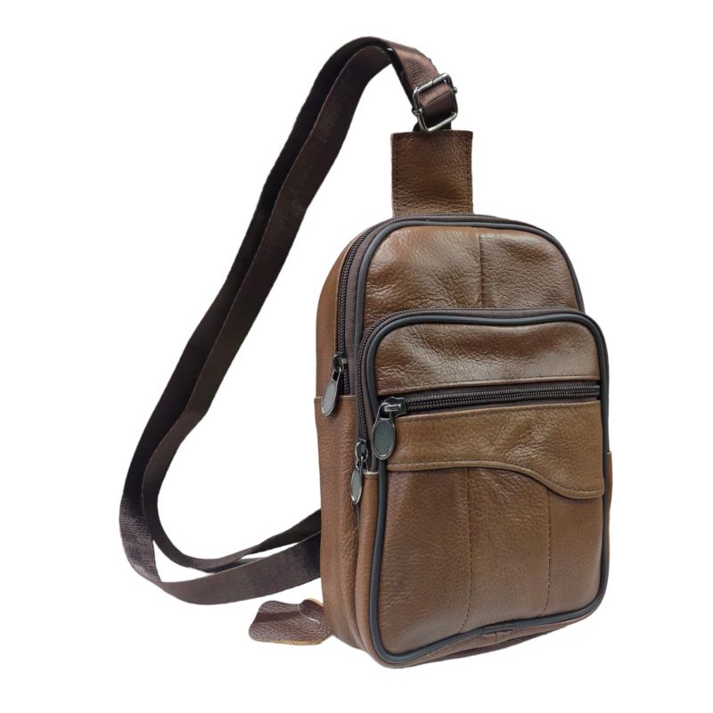 Tas selempang pria kulit impor Tas slingbag kulit pria impor