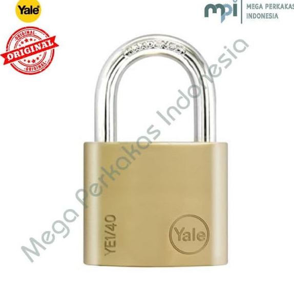 Gembok Padlock Yale Ye1 40 122 Brass Padlock Essential Series