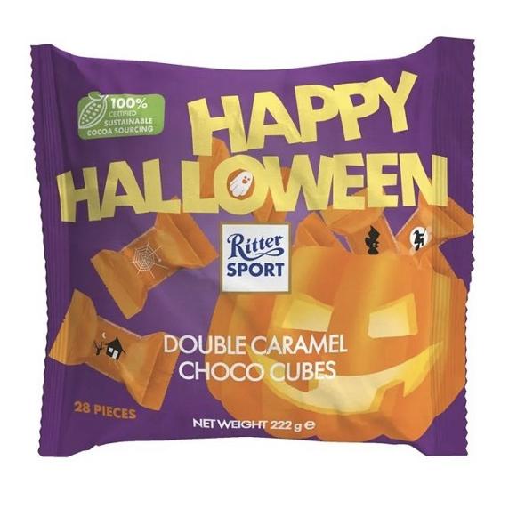 

Coklat Ritter Sport Happy Hallowen Double Caramel Choco Cubes 222g