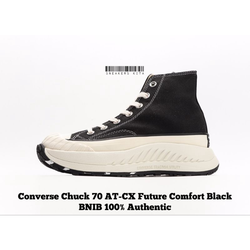 Sepatu Converse Chuck 70 AT-CX Future Comfort Black White BNIB 100% Authentic